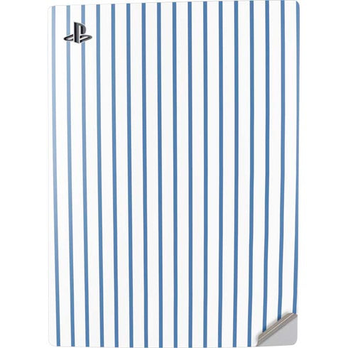 Blue and White Stripes PS5 Digital Edition Console Skin